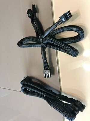 4X EVGA 8 PIN TO dual 8+6  PCIE VGA Power Cable for SuperNOVA 1300 G2 G3 G5 B3 