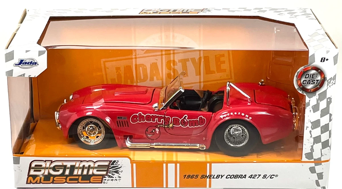 新品　Muscle 1965 Shelby Cobra 1/24 Red Amazon | JADATOYS 1/24 BTM 1965 SHELBY COBRA 427 S/C ミニカー