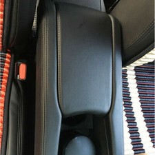 Set Black Lather Car Central Armrest Box Pad Change For Honda Civic 10th 16-18