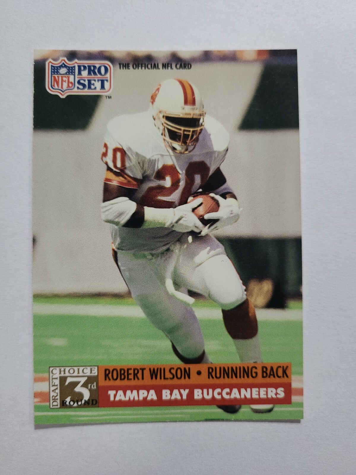 ROBERT WILSON 1991 PRO SET FOOTBALL CARD # 809 E7098