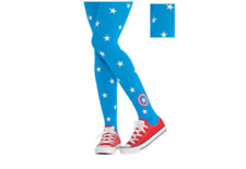 Marvel American Dream Tights Halloween Costume Accessory Child Size M/L NEW