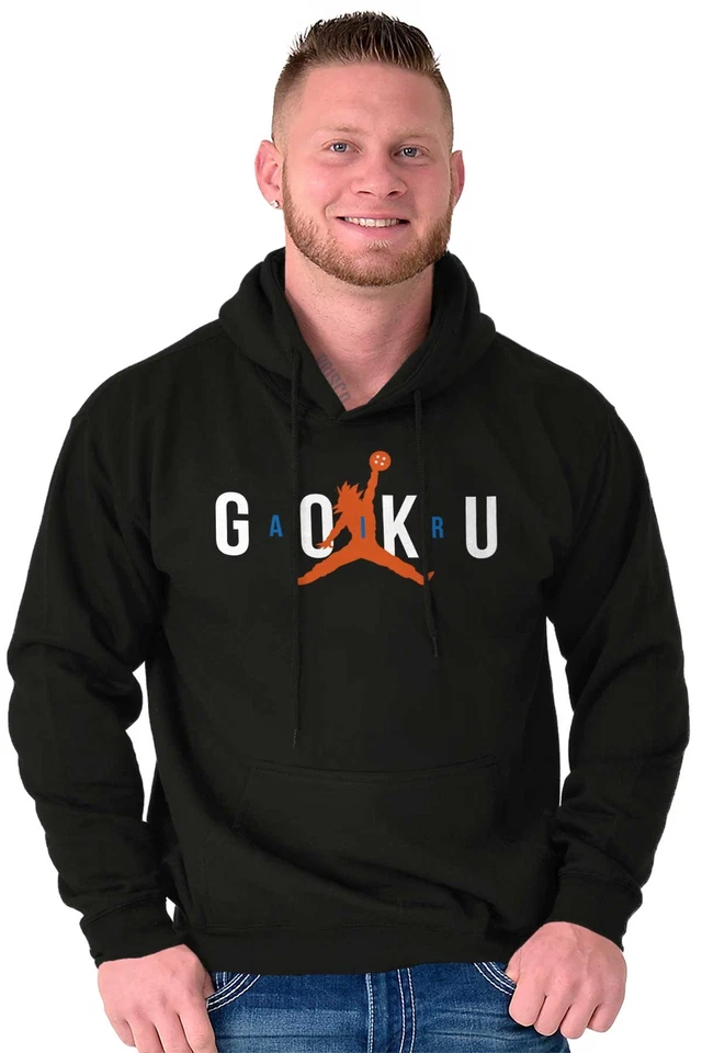 Funny Basketball Anime Manga Fan Air Ball Mens Hooded Sweatshirts Hoodie Tops - Image 4 of 4