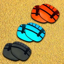 3 Sets Lenses Replacement for-Oakley Beckon-Solid Black Blue Orange Red