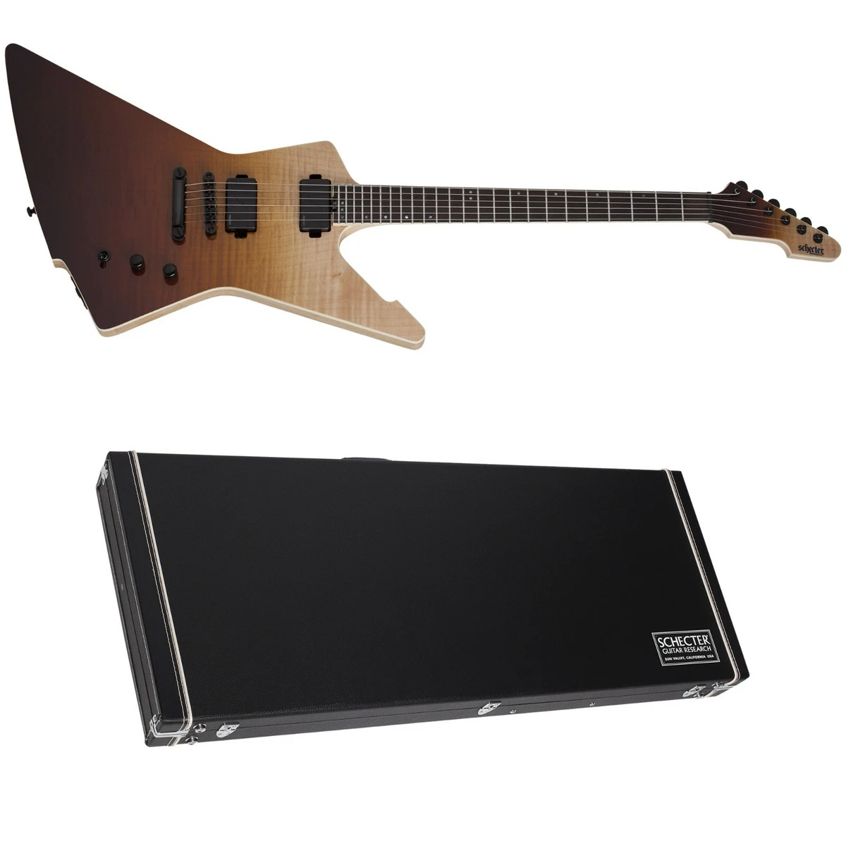 Schecter E 1 SLS Elite Antique Fade Burst Electric Guitar Hard
