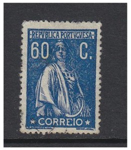 Portogallo 1921 60 C Blu Ceres Perf 15 X 14 Timbro F U Sg 509 Ebay