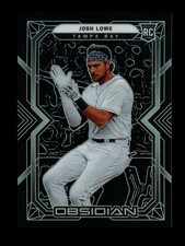 2022 Panini Chronicles Obsidian Josh Lowe #15  Tampa Bay Rays RC Baseball Card