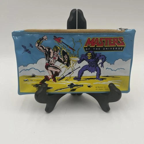 Masters of the Universe MOTU Vinyl Pencil Case  He-Man vs. Skeletor 1983 Vintage