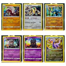 6 Card Holo Pokemon TCG Lot - Crimson Invasion Unbroken Bonds Shining Legends