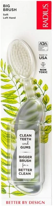 Cepillo de dientes Radius Original mano izquierda cerdas suaves libre de ftalatos 1ct estuche de 6 Foto 2 de 4