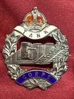 WW1 TC The Tank Corps Sterling Silver & enamel Sweetheart Brooch w/fixing