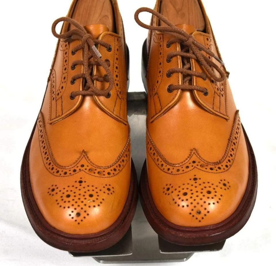 $745 Tricker's Trickers Anne Brogue Zapatos de Campo Bellota Bronceado Antiguo Reino Unido 7.5 EE. UU. 9 Foto 3 de 4