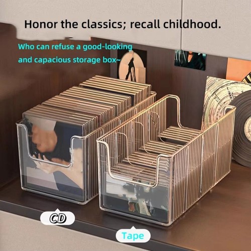 Detachable Divider Desktop Disc Rack 4 Compartment CD Storage Case Collection - Afbeelding 9 van 9