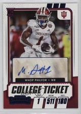 2021 Contenders Draft Picks College Game Ticket Blue 41/99 Whop Philyor Auto 4e9