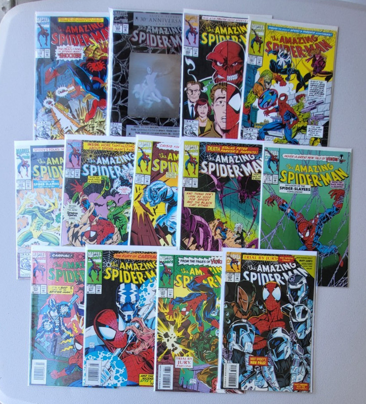 Amazing Spiderman Lot of 13 Comics 364-385 VF to NM-