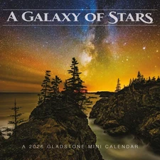 Carousel Calendars,  Galaxy of Stars 2026 Mini Wall Calendar, 12'' X 7'', 16-Mon