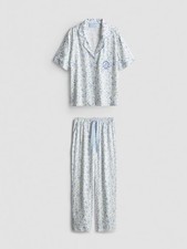 Bridgerton Medium Boyfriend Pyjamas - Blue Wisteria - Lady Whistledown