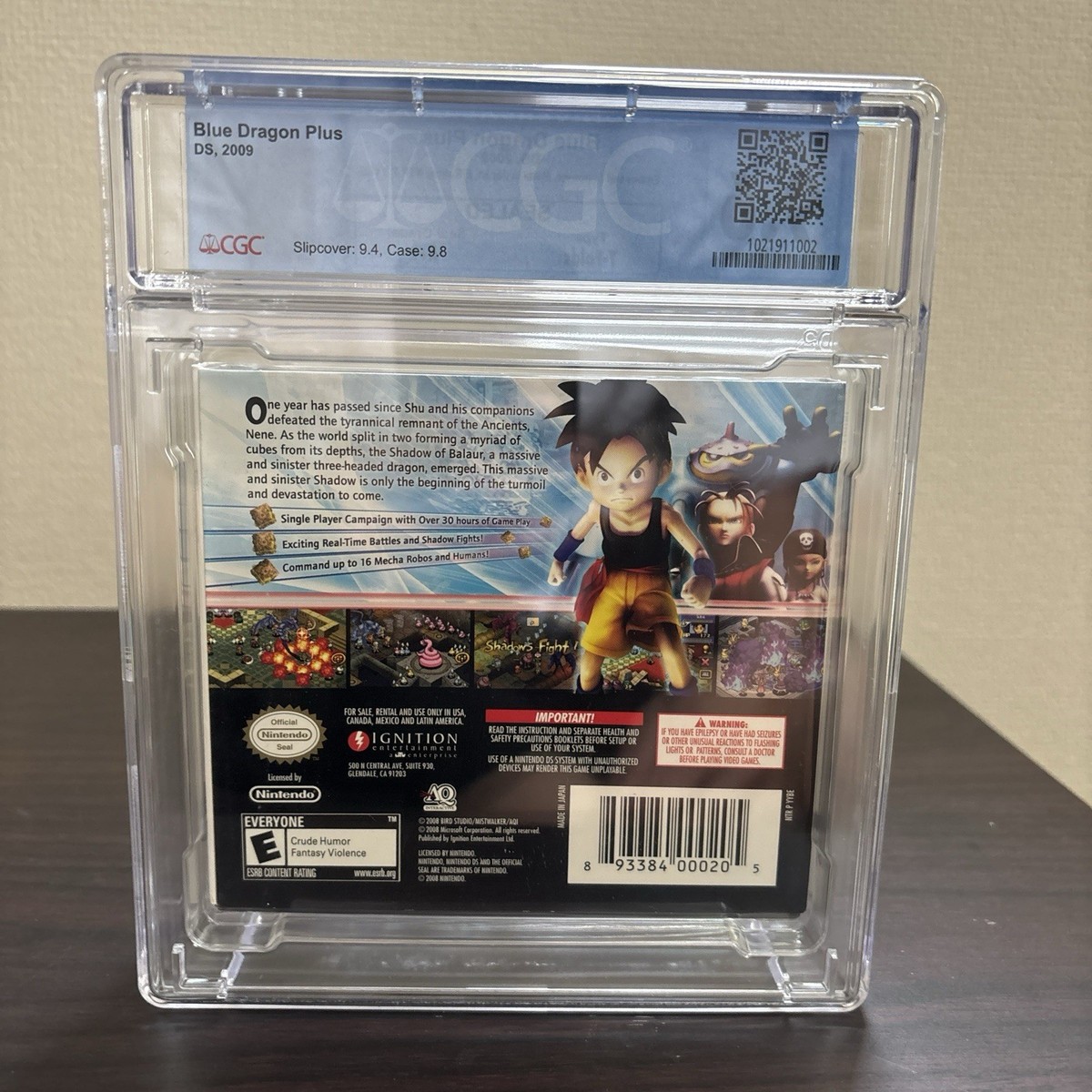 Blue Dragon Plus W/Slip Cover Sealed Nintendo DS Graded CGC 9.6 A 