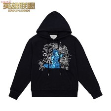 Official League of Legends Arcane:Hexcore Nights Hoodie Black Luminous Sweatshir