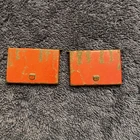 VINTAGE TONKA 1957 GASOLINE TRUCK TOOL BOX SIDE DOORS ORIGINAL PAINT RED