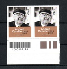 F 554 - Italia 2021  Andrea Camilleri - Codice a Barre