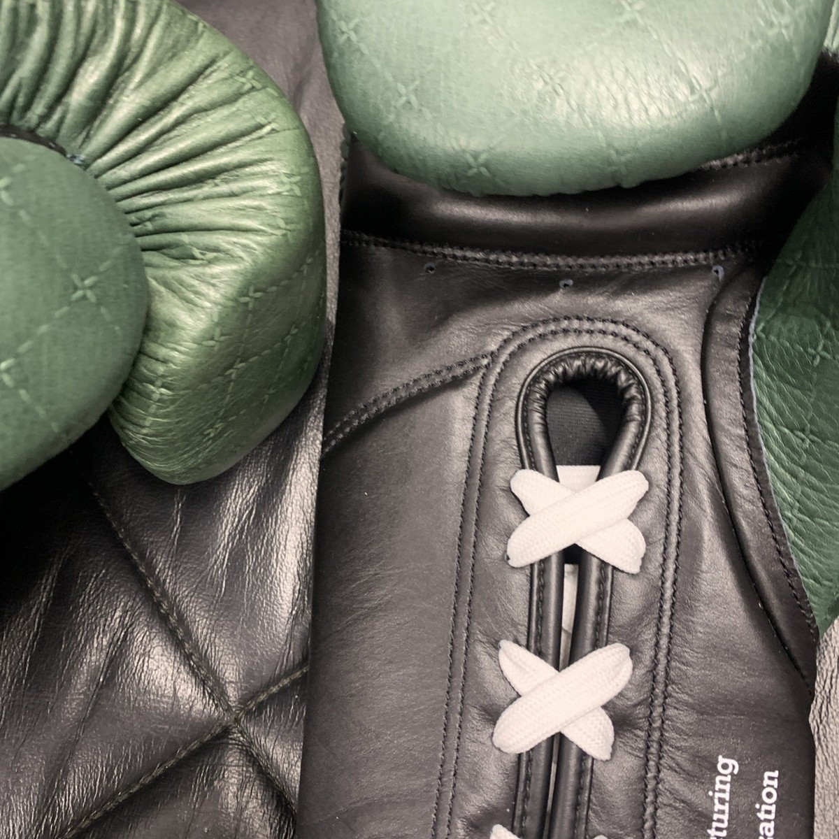 10oz Green TOKYO JAPAN GRIT BOXING Gloves Lace Tape CUSTOM MADE