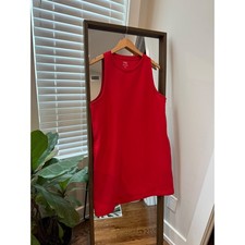 YPB Your Personal Best Women's Red NeoKNIT Racerback Tank Dress XL Abercrombie