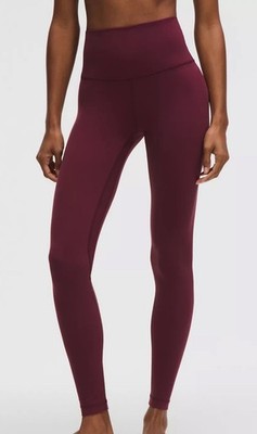 Lululemon Align High-Rise Leggings Sz 6 Burgundy Bay 28 