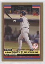 2006 Topps Update Season Highlights Gold 441/2006 Alex Rodriguez #UH171 0t8q