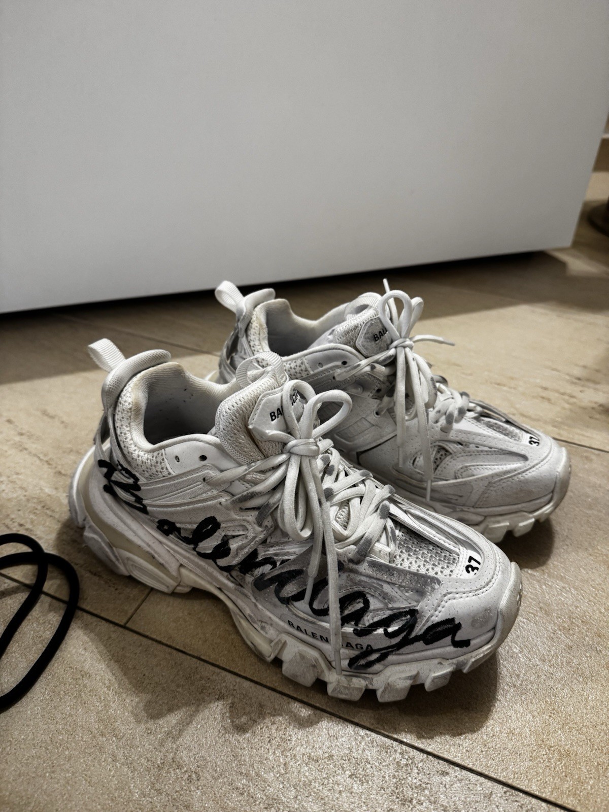 Balenciaga Track Sneaker Donna bianco/nero EU 37 con scatola e dust bag