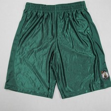 Pantaloncini Vintage NBA Boston Celtics Dazzle Uomo Grandi Verde Setoso Lucido Y2K