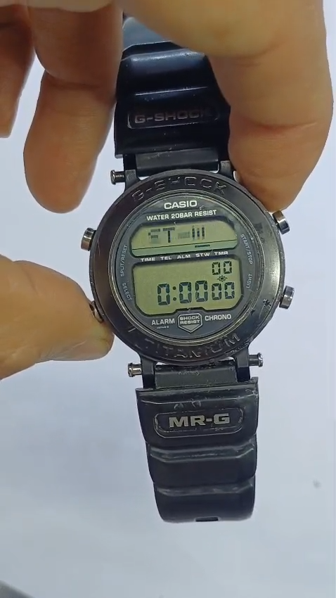 Vintage Casio G-shock Mr-g Mrg-1 Titanium Screwback 1556 Black
