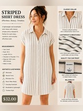 Old Navy vertical stripes women’s Shirtdress