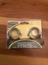 Weaver 1  See Thru Scope Ring  Base Combo Mount For Ruger 10/22 Matte 49711