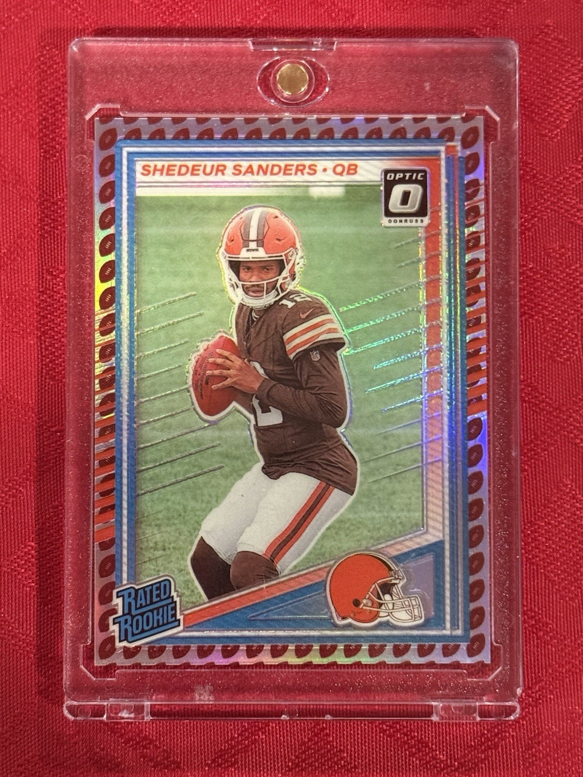 2025 Panini Donruss NFL Optic Preview #306 Shedeur Sanders RC Football Emoji SSP