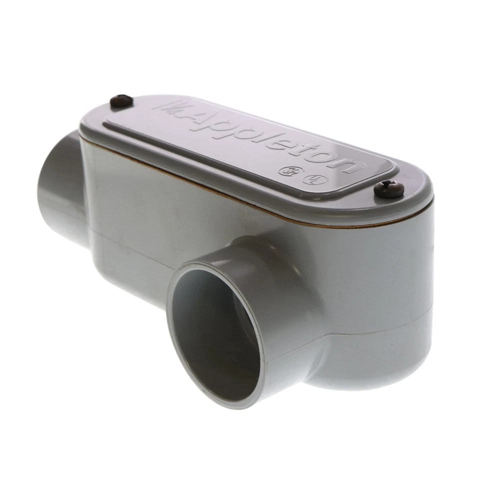 APPLETON LL125-P NON-METALLIC PVC TYPE-LL CONDUIT FITTING, 1-1/4", (10-PACK) - Image 2 of 3