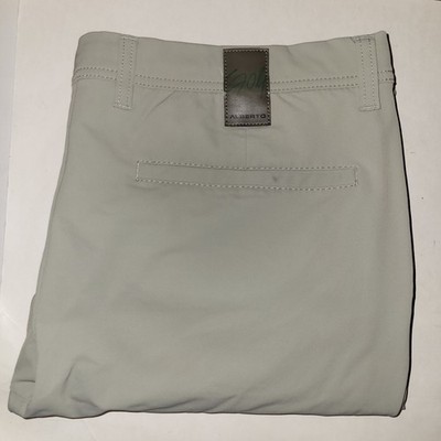 Alberto Golf Rookie Regular Fit Pants Men's Size 40x34 Gray Oeko Tex 3XDRY