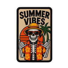 Funny Skeleton Embroidered Iron-On Patch For Hats, Backpacks, Bags And Jackets