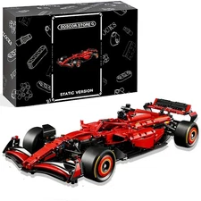 Technic Ferrari SF-24 F1 Model Car Kit - Building Set for Adults, Gift for Birth