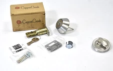 Copper Creek Standard Duty Single Cylinder Deadbolt Satin Stainless Steel Finish