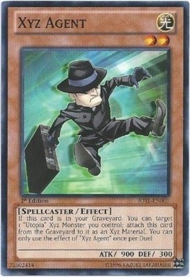Xyz Agent - JOTL-EN005 - Common - 1st Edition - Heavily Played