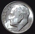 1957-P 10C Roosevelt Dime BU 90% Silver 26owt0306-7