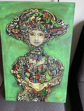 René Portocarrero Oil Painting on Canvas 16x24