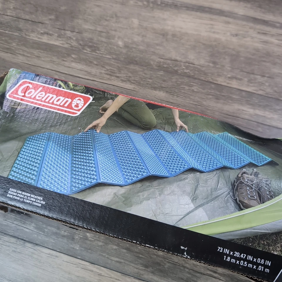Almohadilla de campamento de espuma Coleman River Rest 73"x20,47"x0,6" caja abierta nunca usada Foto 3 de 4