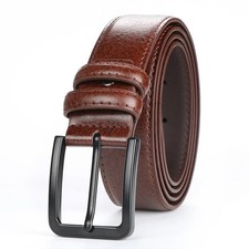 Men's Genuine Buffalo FULL GRAIN Leather Belt 3.3cm'' wide Amish in USA