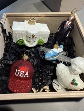 Unreleased Bombki ! ‘American Election’ Set Of 5 Stunning Christmas Set