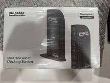 Plugable 13-in-1 USB-C Triple Monitor Docking Station New
