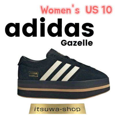 adidas Originals Women's  US 10 GAZELLE STACK JS0239 Core Black Cream White Gum