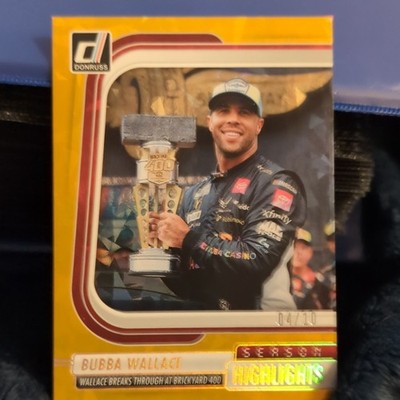 Panini 2026 Donruss Racing Season Highlights Gold Ice Bubba Wallace #7 04/10