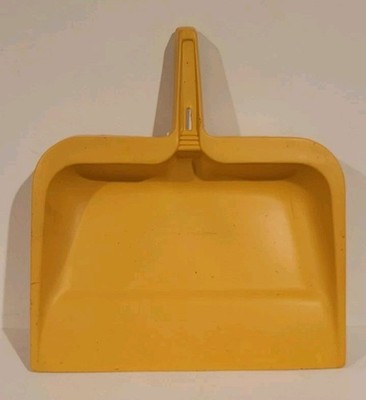 Rubbermaid Dust Pan Heavy Rubber Vintage Harvest Gold Yellow USA Made