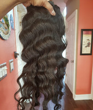 Authentic Indian Curly Hair Extension DARK BROWN